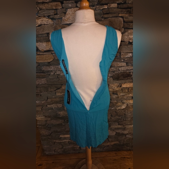 W118 By Walter Baker NWT Lindsay Dress Teal Sleeveless Dress - Picture 3 of 12